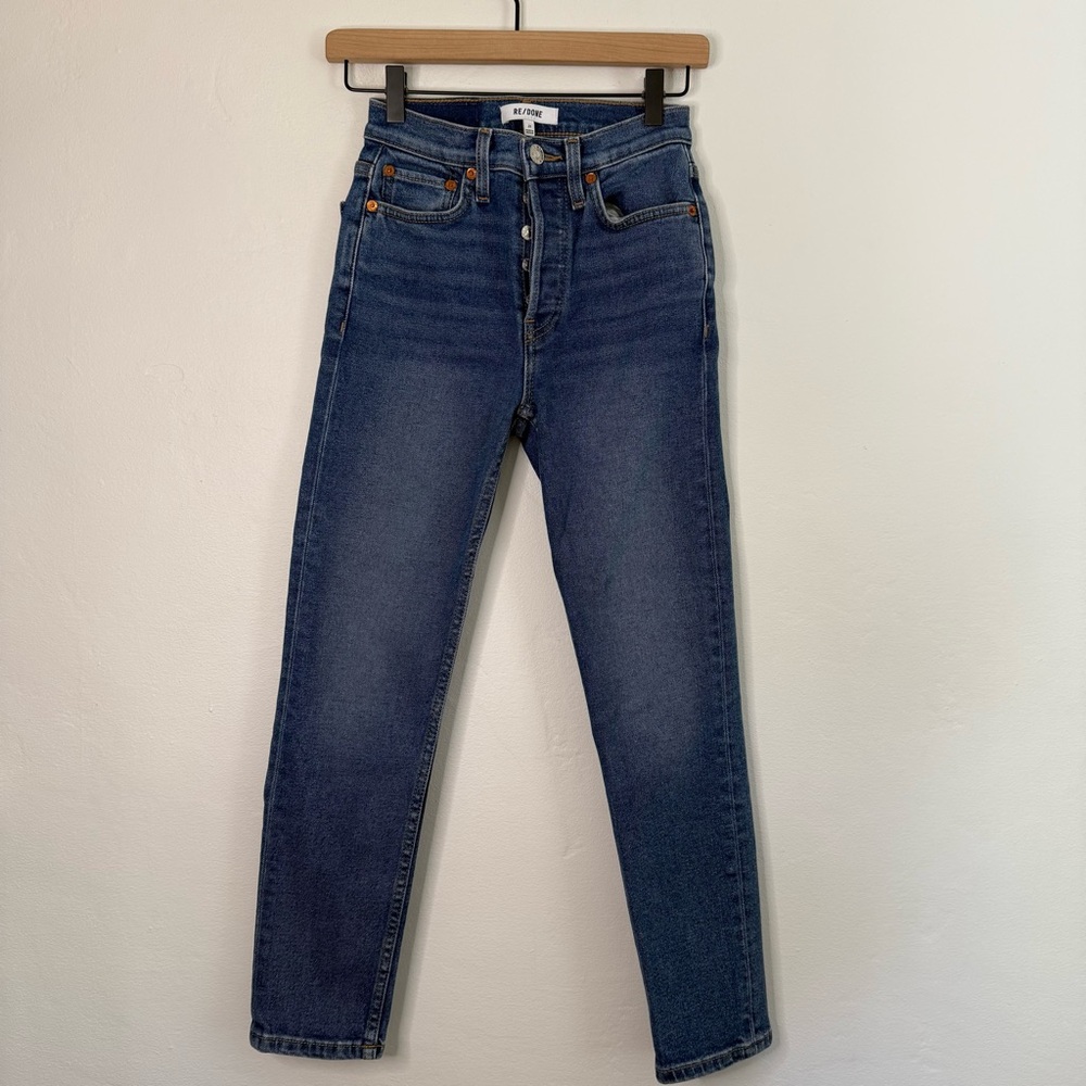RE/DONE Originals 90s High Rise Crop Jeans Caded Indigo